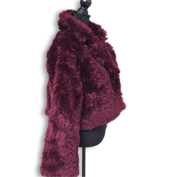 CIDER Fuzzy Faux Fur Pocket Jacket - Picture 8 of 10